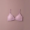 Pink underbra without underwire, comfortable gathering underwear, women's seamless soft support, large cup details Picture